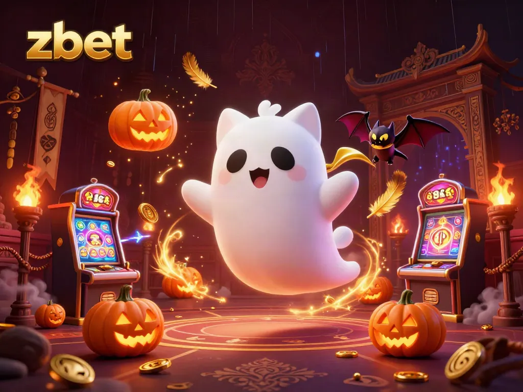 Zbet: Engage with ghostly fun in a vibrant haunted casino setting packed with action and mystical elements.