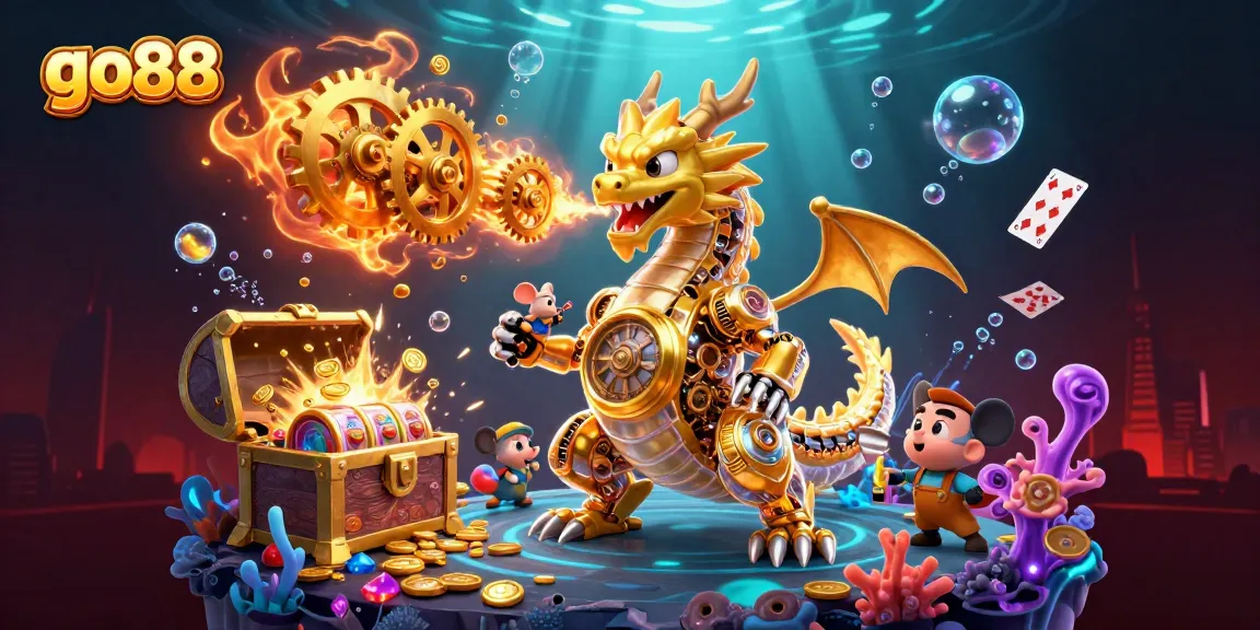 Play and win big at go88 with exciting games showcased in a vibrant underwater scene.