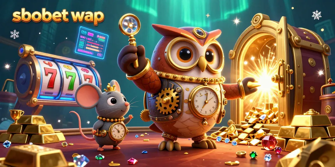 Experience sbobet wap mobile gaming with a lively casino scene featuring dynamic 3D characters.