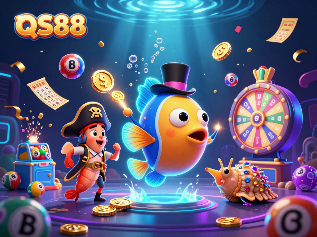 Engage in thrill-seeking gameplay with QS88's vibrant casino-inspired underwater adventure.