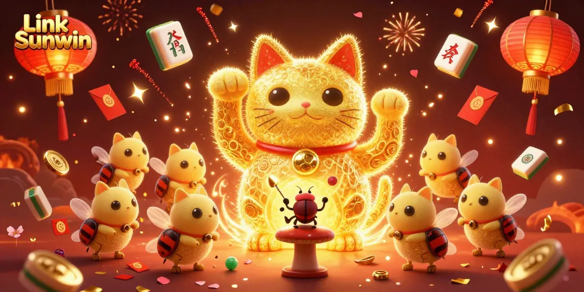Engage with Link Sunwin and discover exciting gaming adventures through a golden lucky cat!