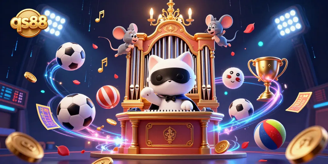 Experience thrilling gameplay at qs88 with a 3D casino scene filled with vibrant characters and action.